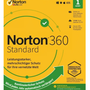 Norton 360 Standard, 10GB Cloud, 1 PC - 1 year