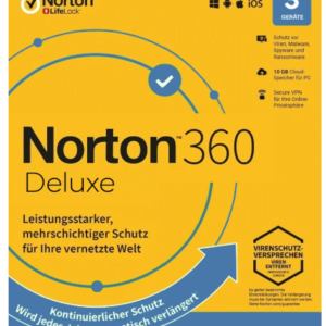 Norton 360 Deluxe, 25 GB cloud backup, 3 Pc - 1 year