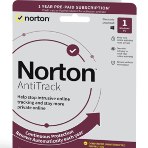 Norton AntiTrack 1 Pc - 1 Year